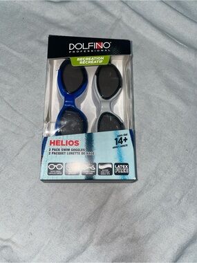 Dolfino Professional Helios 2-Pack Adult Swim Goggles 14+